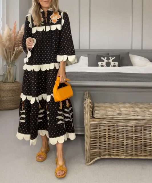 Chic Floral Lace Dress