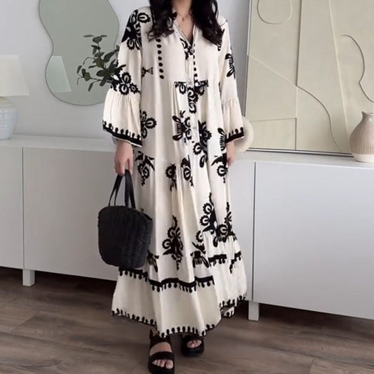 Chic Ruffle Midi Dress