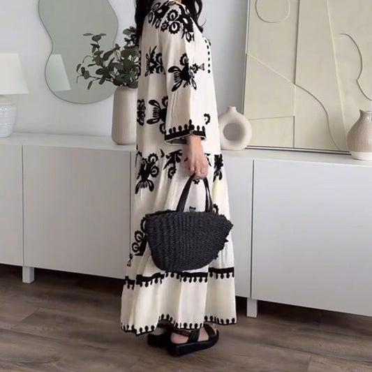 Chic Ruffle Midi Dress